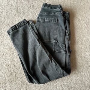 Abercrombie Athletic Loose Dark Gray Workwear Jeans 30W 30L